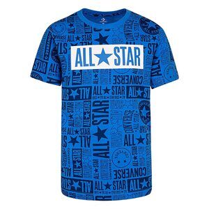 Converse Boys Graphic Tee Light Blue Big Kid Large